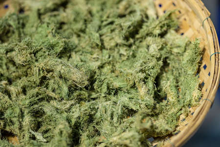 Cellulose Natural Fiber dry from plant tree for renewable making paper or clothesの写真素材