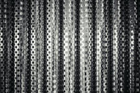 metal steel with hole pattern for heavy industry solid turf garage template backgroundの写真素材
