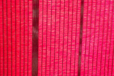 Red color sun shade net bugs pests protecting  prevent agriculture farm  plant fieldの写真素材