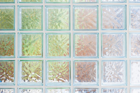 transparent glass brick, glass blocks wall background template