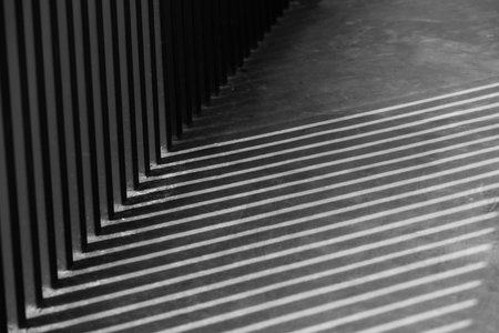 black and white art photography grid shadow line interior pattern abstract.