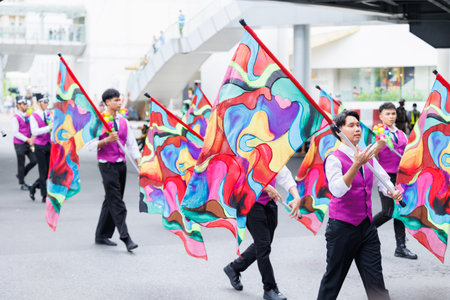 Bangkok Pride Festival 2024 Parade of LGBTQIAN people at Siam Center MBK in concept Celebration Of Love Pride Month, 1 June 2024, Bangkok, Thailand.のeditorial素材