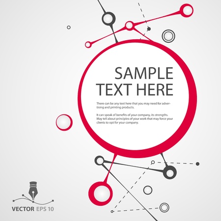 Abstract circles vector background for sample textのイラスト素材