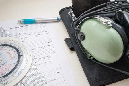 Pilot is preparing for next flightの写真素材