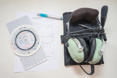 Pilot is preparing for next flightの写真素材