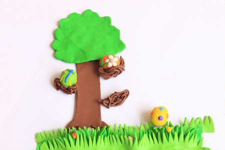 Easter and Eggsの写真素材