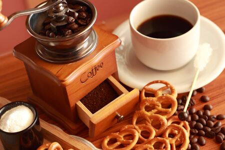 Making coffeeの写真素材