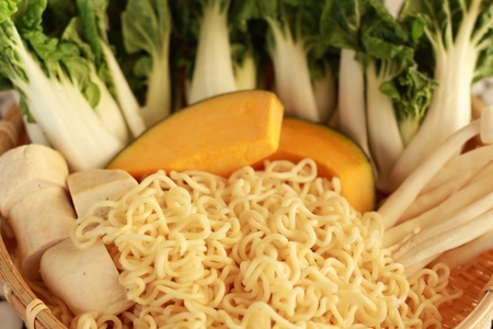   Noodles and vegetablesの写真素材