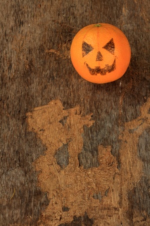 Devil Orange on Halloween の写真素材