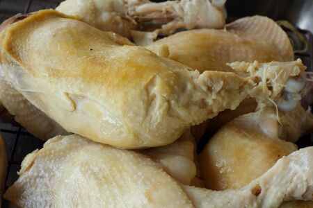 Steamed chickenの写真素材