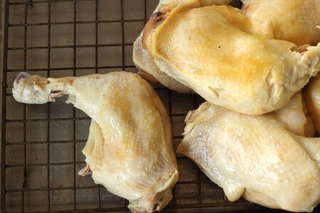 Steamed chickenの写真素材