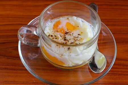 Soft boiled egg の写真素材