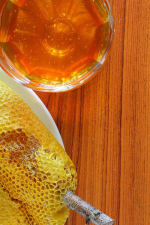 Beehive and honeyの写真素材