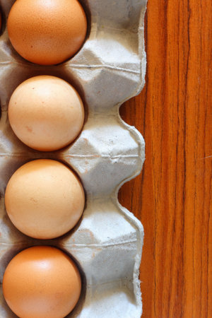 Eggs in carton