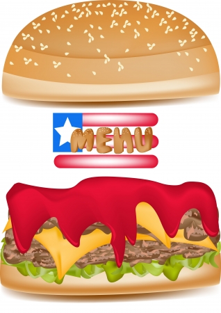 Hamburgerのイラスト素材
