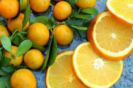 Orange backgroundの写真素材