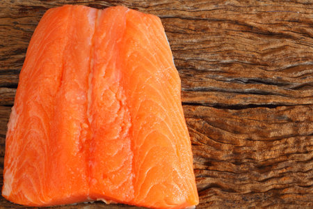 Salmon texture