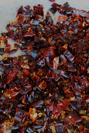 Dried chillies are many red pigments