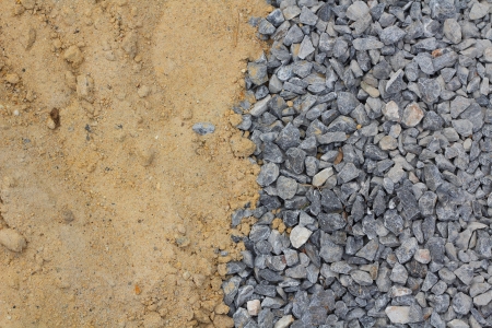 stone and sand for cement - stone and sand backgroundの写真素材