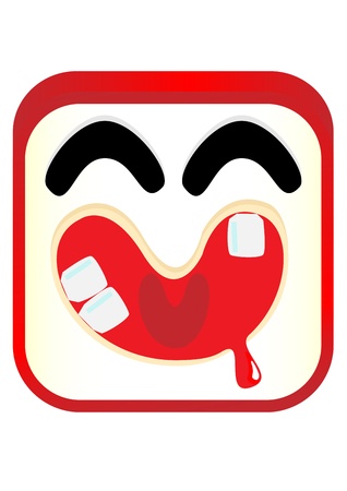 Drooling  faceのイラスト素材