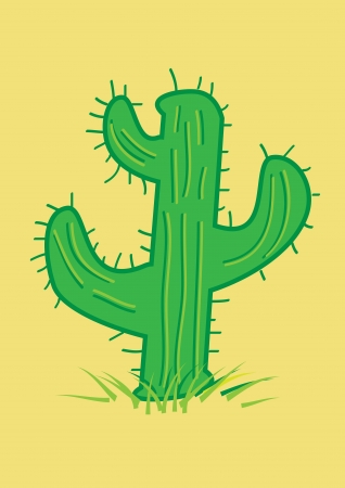 Cactus cartoon  のイラスト素材