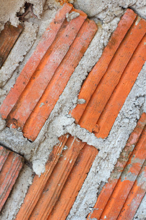 Red brick background