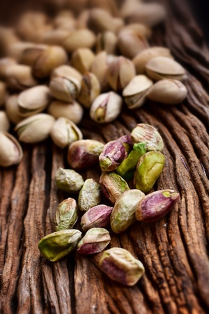 Close up green pistachio nutの写真素材