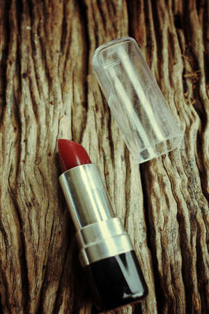 close up of red lipstickの写真素材