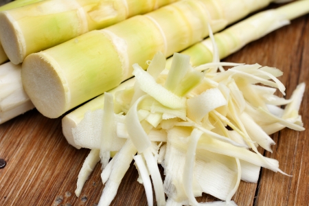 Yellow bamboo shoot food asiaの写真素材
