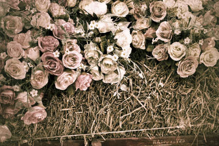 Beautiful rose of artificial flowersの写真素材