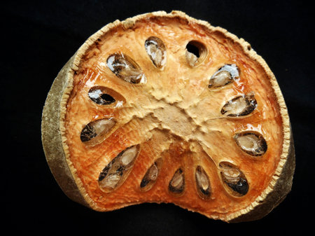 Slices of dried bael fruit
