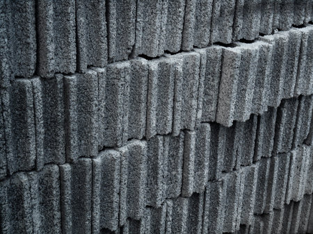 Gray brick for construction background texture