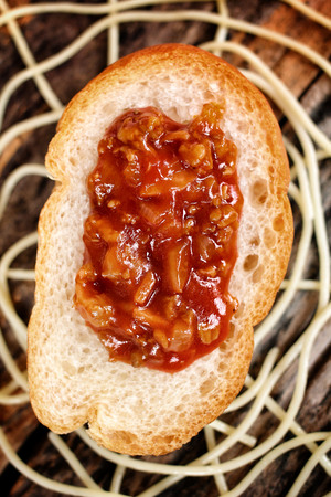 Spaghetti food in halloween dayの写真素材