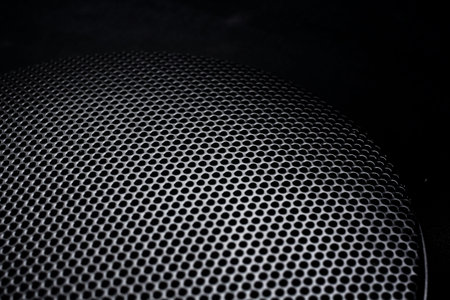 Close up of speaker grid