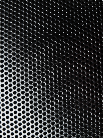 Close up of speaker gridの写真素材