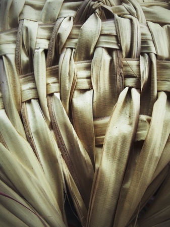 Brown rattan background textureの写真素材