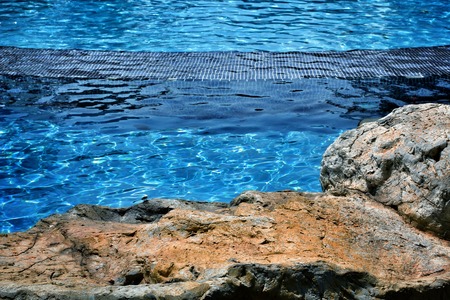detail of beautiful swimming pool.の写真素材