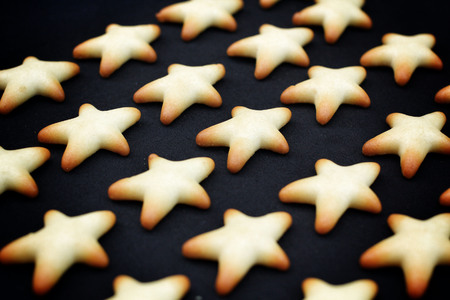 Cookies in the form of the starの写真素材