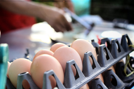 Close-up of fresh egg