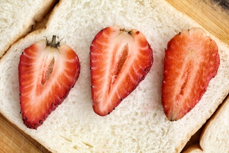 Close-up of fresh strawberry.の写真素材