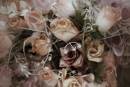 Beautiful rose of artificial flowersの写真素材