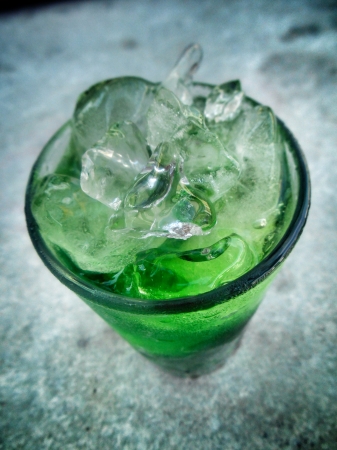 Green drinks - cocktail greenの写真素材