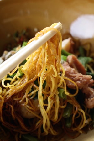 noodles in soup asian styleの写真素材