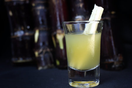 Drinks of red sugar caneの写真素材