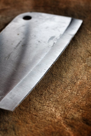 knife on the cutting board