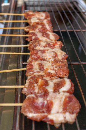 bbq pork asian style - grilled porkの写真素材