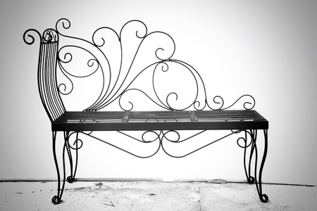 Bench chair in the parkの写真素材