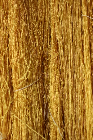 Hand made of raw silkの写真素材