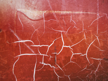 Cracks of car peeling paint