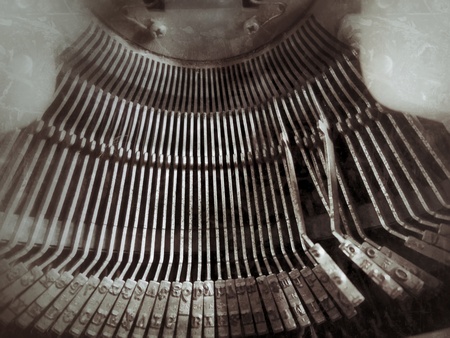 close up of vintage typewriterの写真素材